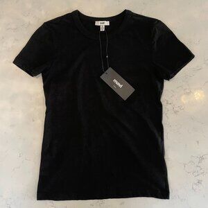 Mavi Short Slv Crew Neck M1612281-900 100% Cotton Tee Black Sz XS
